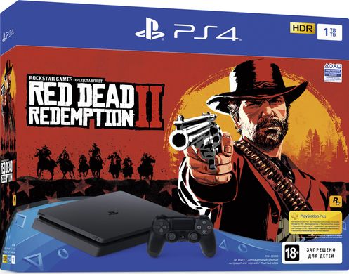 Sony PlayStation 4 Slim 1Tb (CUH-2208) + Red Dead Redemption 2, 1 ТБ
