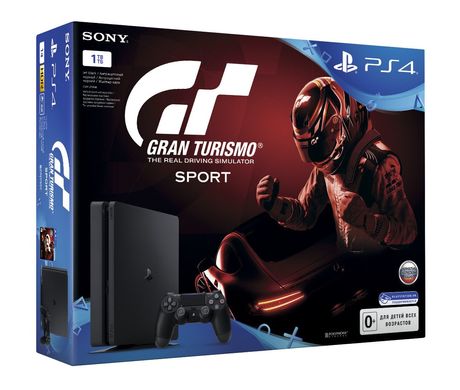 Sony PlayStation 4 Slim 1Tb + Gran Turismo Sport, 1 ТБ