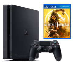 Sony Playstation 4 Slim 1Tb + Mortal Kombat 11, Черный, 1 ТБ