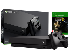Microsoft Xbox One X 1Tb + Fallout 76, Черный, 1 ТБ