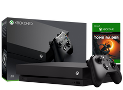 Microsoft Xbox One X 1Tb + Shadow of the Tomb Raider, Черный, 1 ТБ