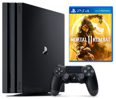 Sony Playstation 4 PRO 1Tb + Mortal Kombat 11, Черный, 1 ТБ