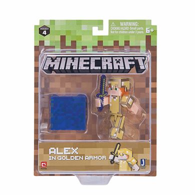 Игровая фигурка Minecraft Alex in Gold Armor