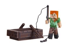 Minecraft Alex with Boat