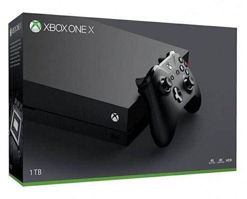 Microsoft Xbox One X 1Tb + Battlefield V, Черный, 1 ТБ