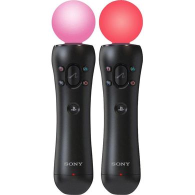 Контроллер движений Sony PlayStation Move (2 шт), Черный